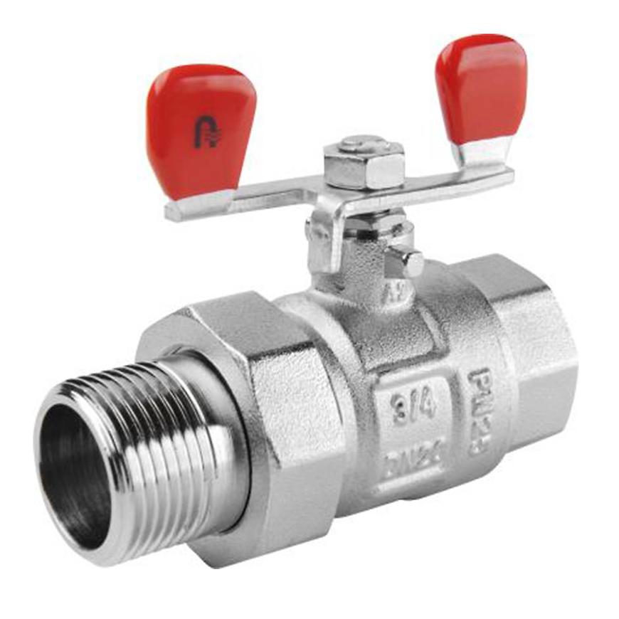 Kulový plnoprůtokový kohout se šroubením 1/2˝ - motýlek