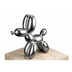 KUNSTLOFT DEKORATIVNÍ SOCHA STŘÍBRNÁ, 28/26 CM