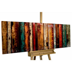 KUNSTLOFT KOVOVÝ OBRAZ ZÁŘIVÝ LES, 144/44 CM