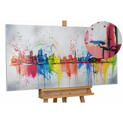 KUNSTLOFT OLEJOMALBA 120/60 cm, Město a architektura