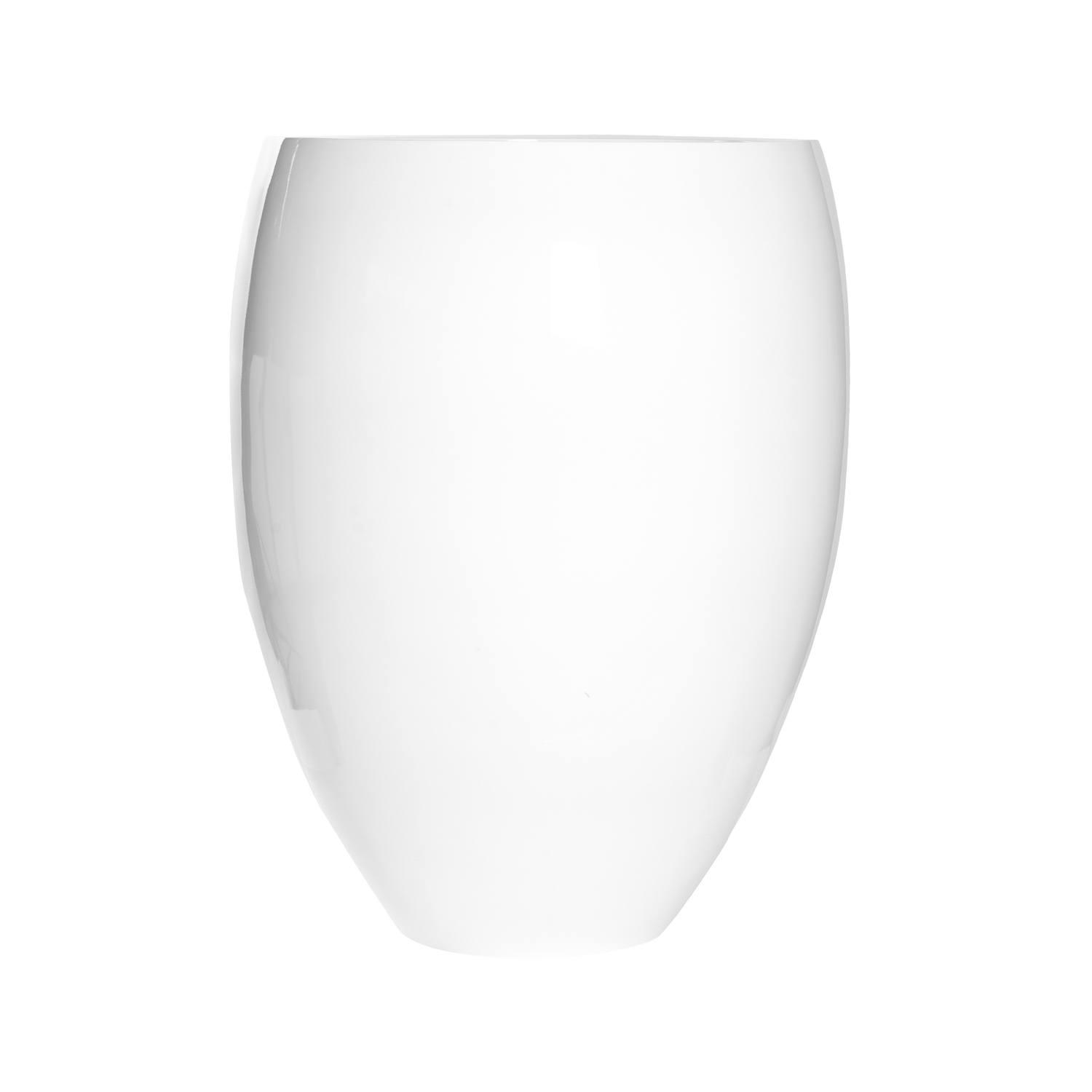 Květináč Bond, barva lesklá bílá, více velikostí - PotteryPots Velikost: M - v. 61.5 cm, ⌀ 48.5 cm