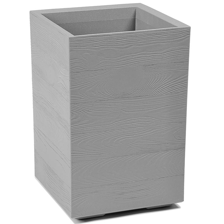 Květináč Karo 400x400x600 Dřevo-Šedý LA883-27