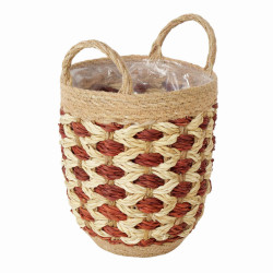 KVĚTINÁČ přírodní materiály, 20/20/29 cm