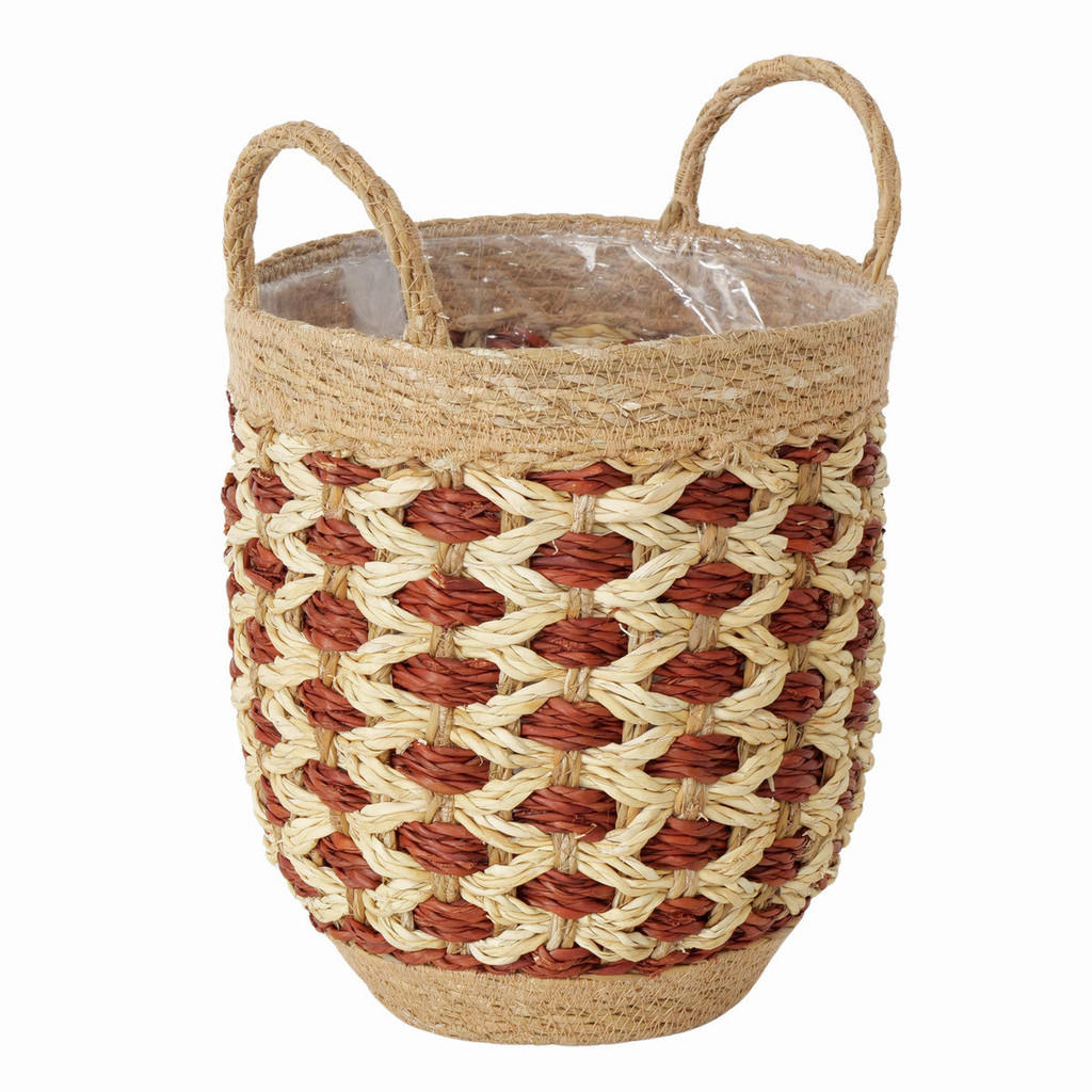 KVĚTINÁČ přírodní materiály, 24/24/34 cm