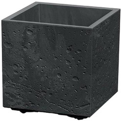 Květináč Sierra Square beton Effect 38,5 cm černý