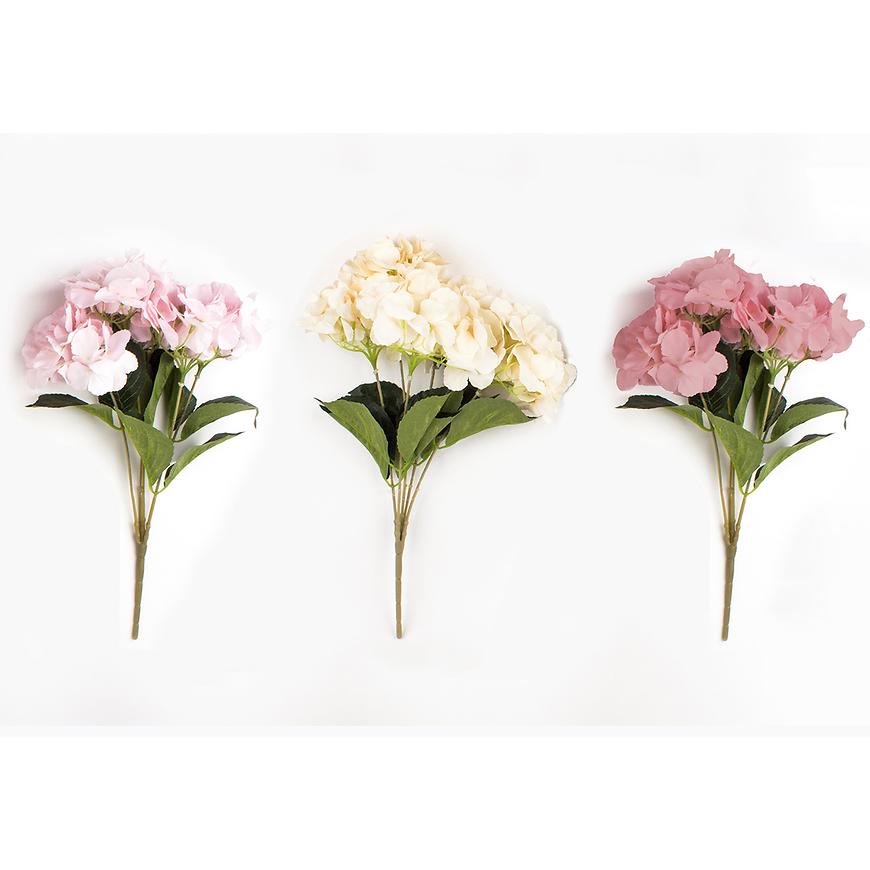 Kytice hortenzií - 5 květů 45cm mix 443653