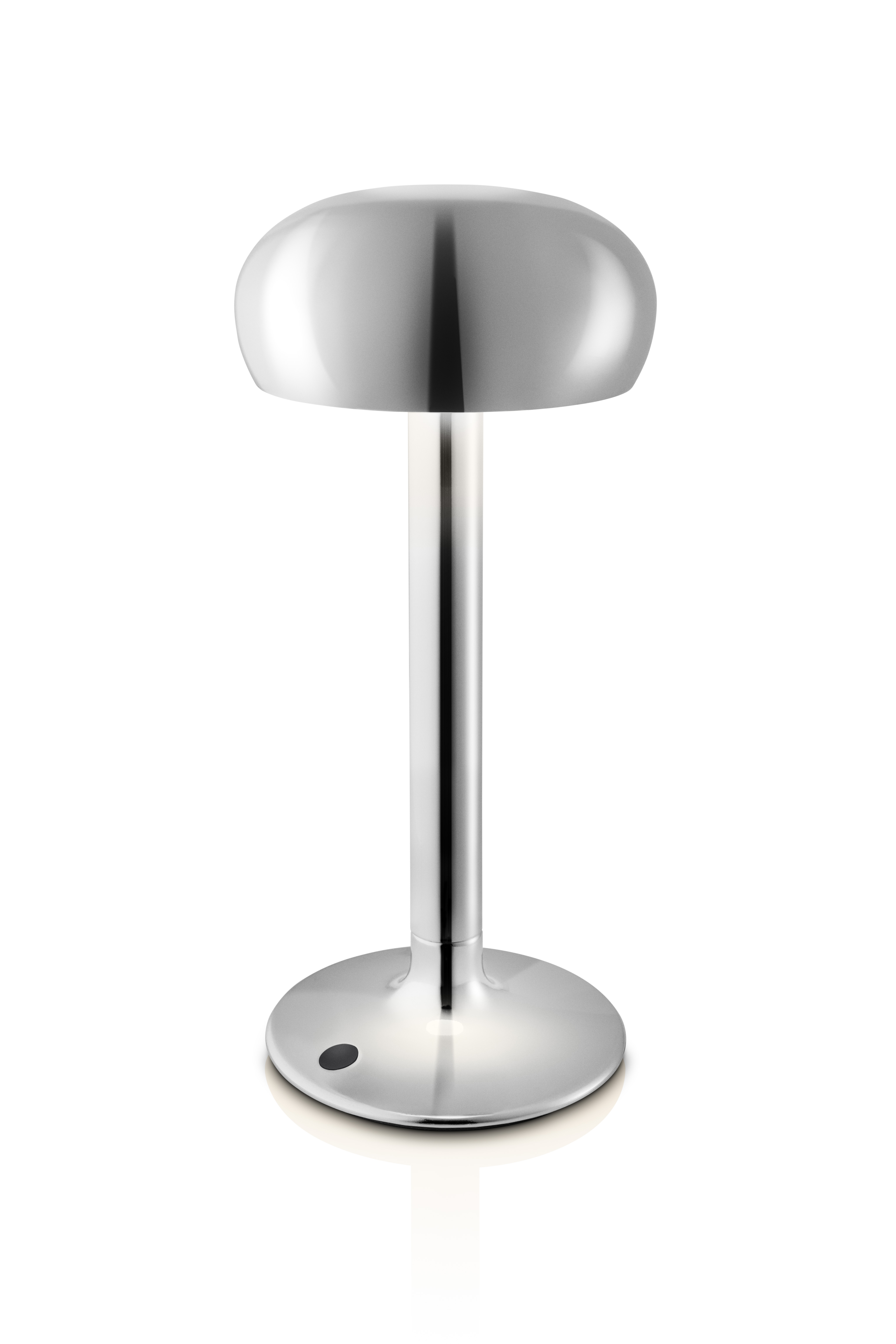 Lampa Emendo s LED žárovkou na baterie, chrom - Eva Solo
