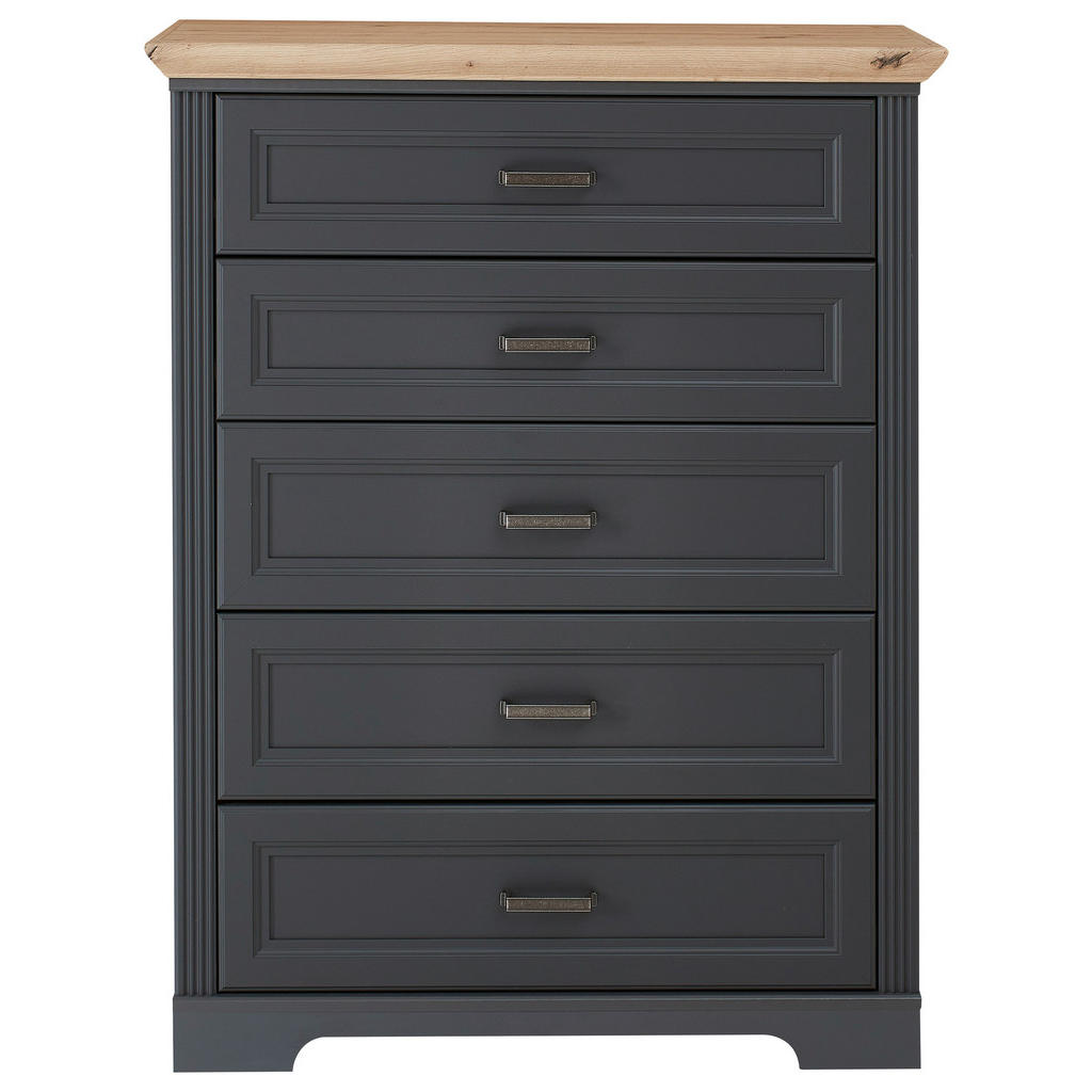 Landscape KOMODA, barvy grafitu, dub artisan, 93/121/41 cm