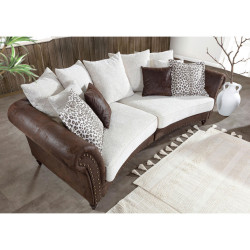 Landscape MEGA POHOVKA, textil, tmavě hnědá, béžová