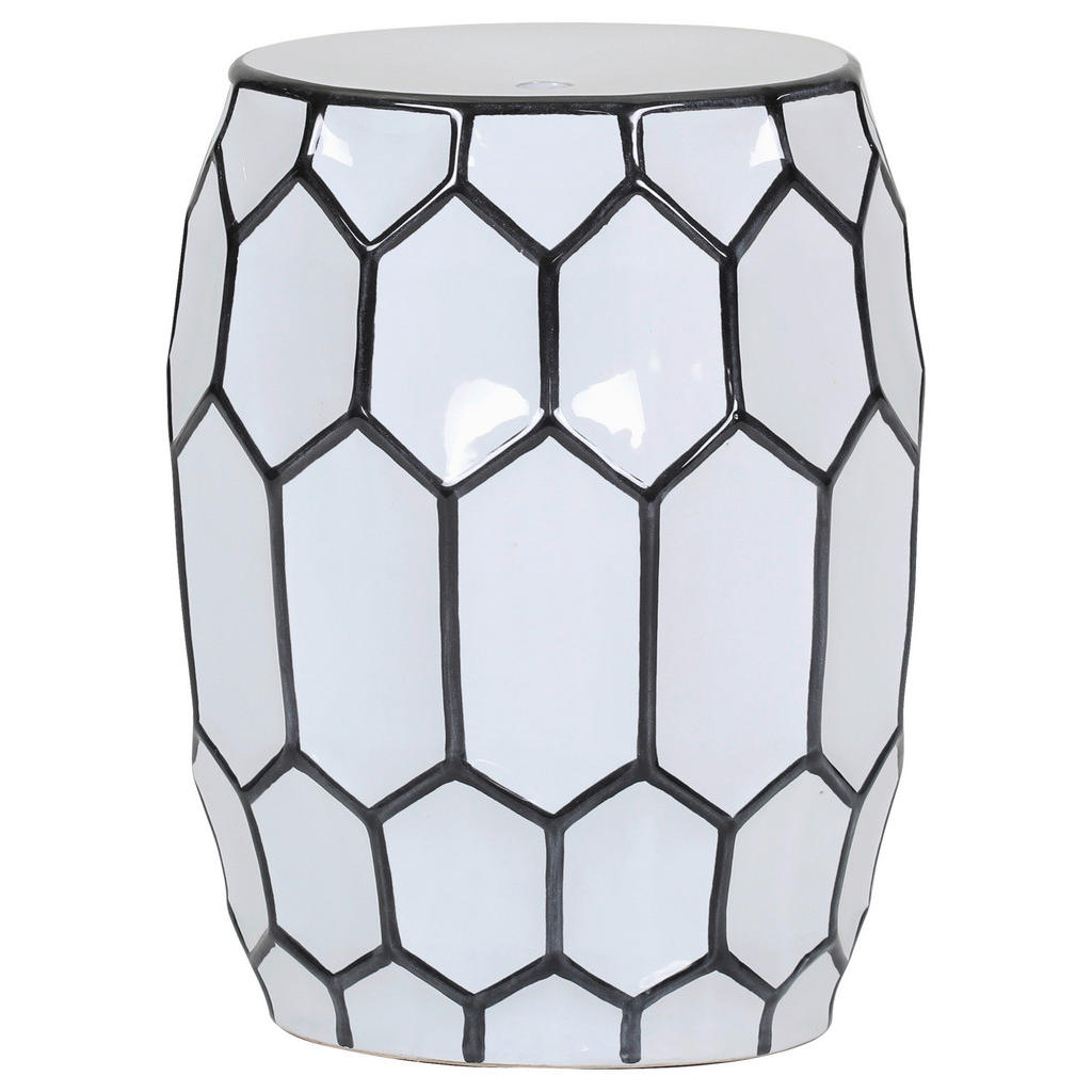 Landscape ODKLÁDACÍ STOLEK, černá, bílá