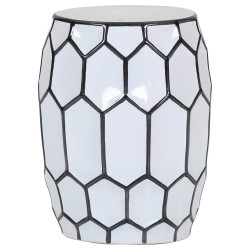 Landscape ODKLÁDACÍ STOLEK, černá, bílá