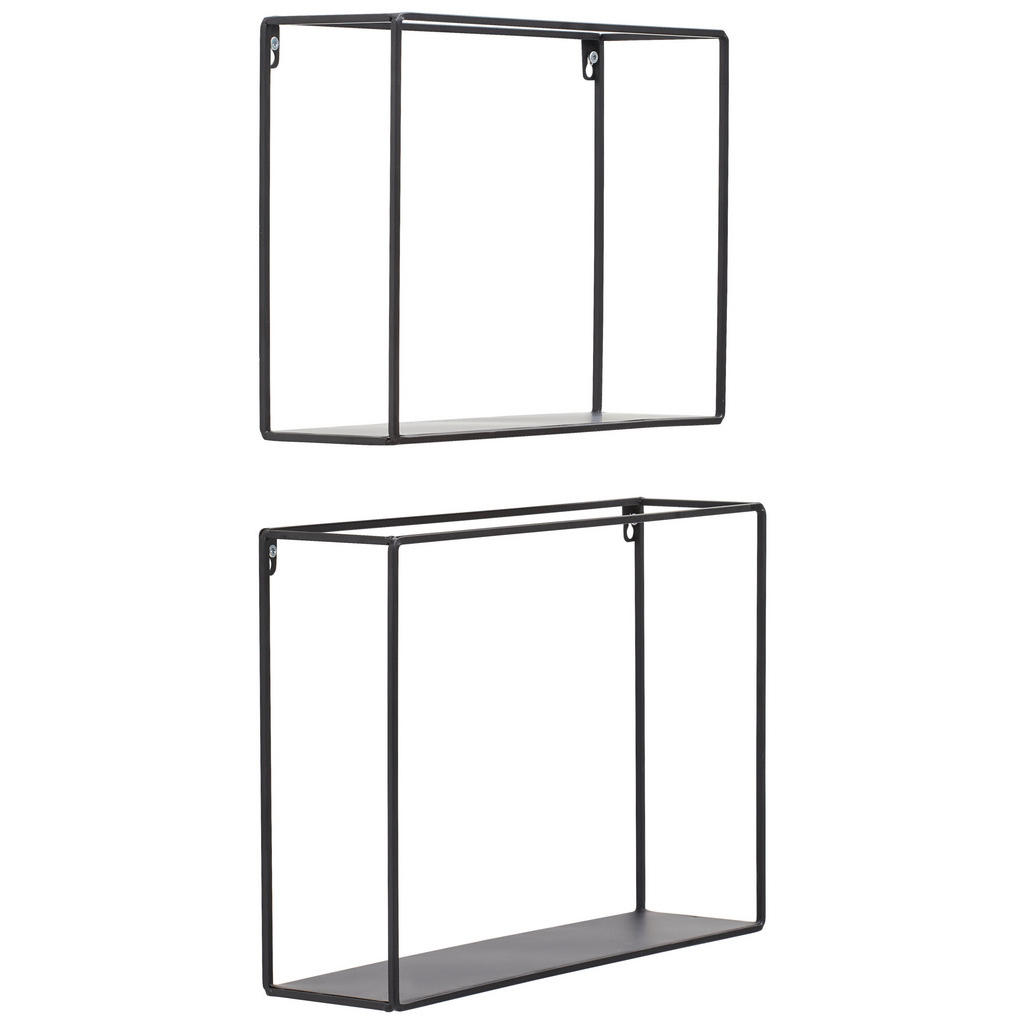 Landscape SADA NÁSTĚNNÝCH REGÁLŮ, černá