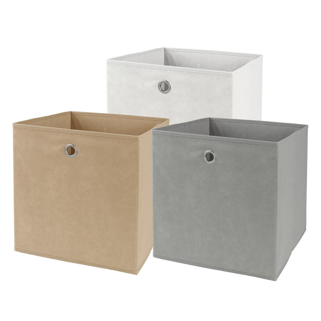 Landscape SKLÁDACÍ KRABICE, kov, textil, papír, 32/32/32 cm