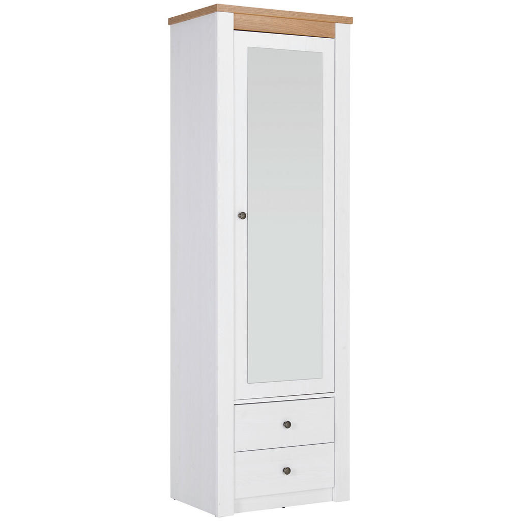 Landscape SKŘÍŇ NA ODĚV, bílá, barvy dubu, barvy modřínu, 62,2/196,5/42,5 cm