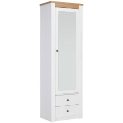 Landscape SKŘÍŇ NA ODĚV, bílá, barvy dubu, barvy modřínu, 62,2/196,5/42,5 cm