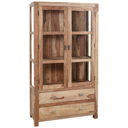 Landscape VITRÍNA, sheesham, barvy sheesham, 104/182/44 cm