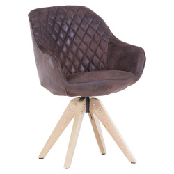 Landscape ŽIDLE S PODRUČKAMI, mikrovlákno, barvy dubu, tmavě hnědá