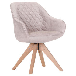 Landscape ŽIDLE S PODRUČKAMI, plochá tkanina, barvy dubu, béžová