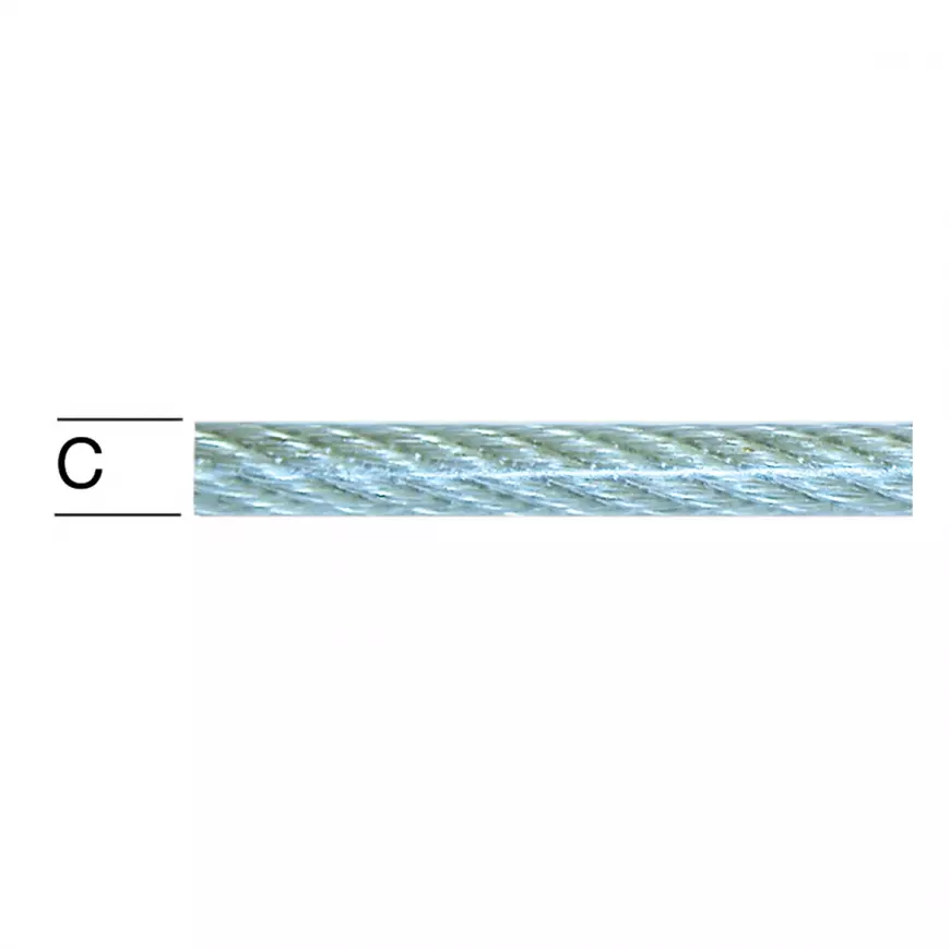 Lanko ocelové plast 2/3mm