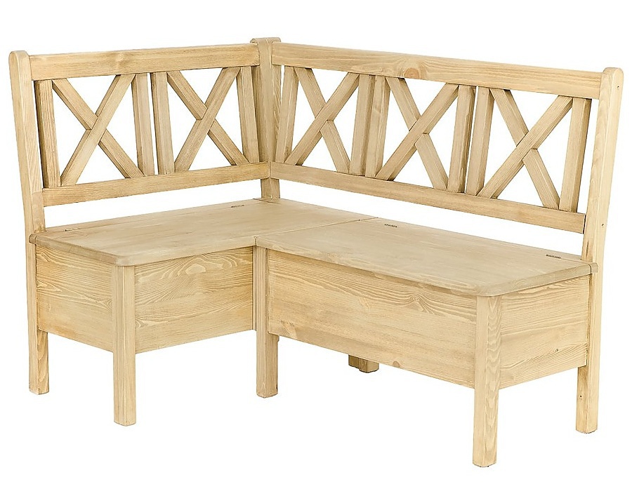 Lavice rohová selská s úložným prostorem sil 19a l/p - k02 tmavá