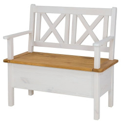 Lavice s úložným prostorem a područkami selská sil 13 - 100cm - k13