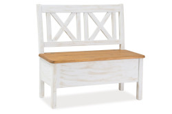 Lavice s úložným prostorem sil13, 150cm - k09 přírodní borovice