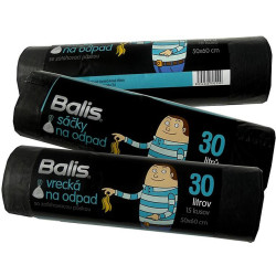 Ldpe odpadní sáčky balis 30l zatahovací 15ks