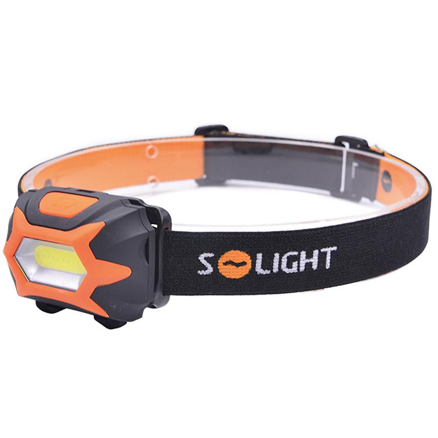 LED čelová svítilna 3W COB 3x AAA