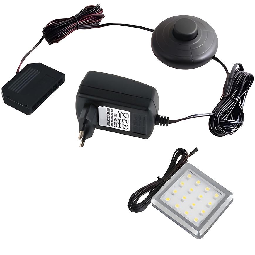 LED osvětlení Square 1bodové studená bílá