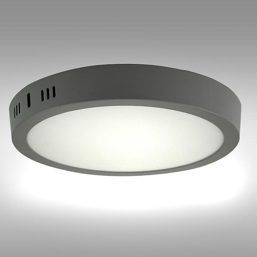 LED podhledové svítidlo RING 18W 4200K KULATÝ SVĚTLE ŠEDÝ