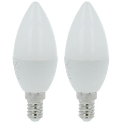 LED žárovka candle svíčka 5W E14 3000K 450LM, 2 pack
