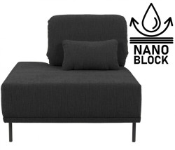 Levý polohovací otoman adapto - výběr potahu - nano block