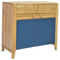 Linea Natura KOMODA, divoký dub, antracitová, dub artisan, divoký dub, 92,6/92/42,7 cm