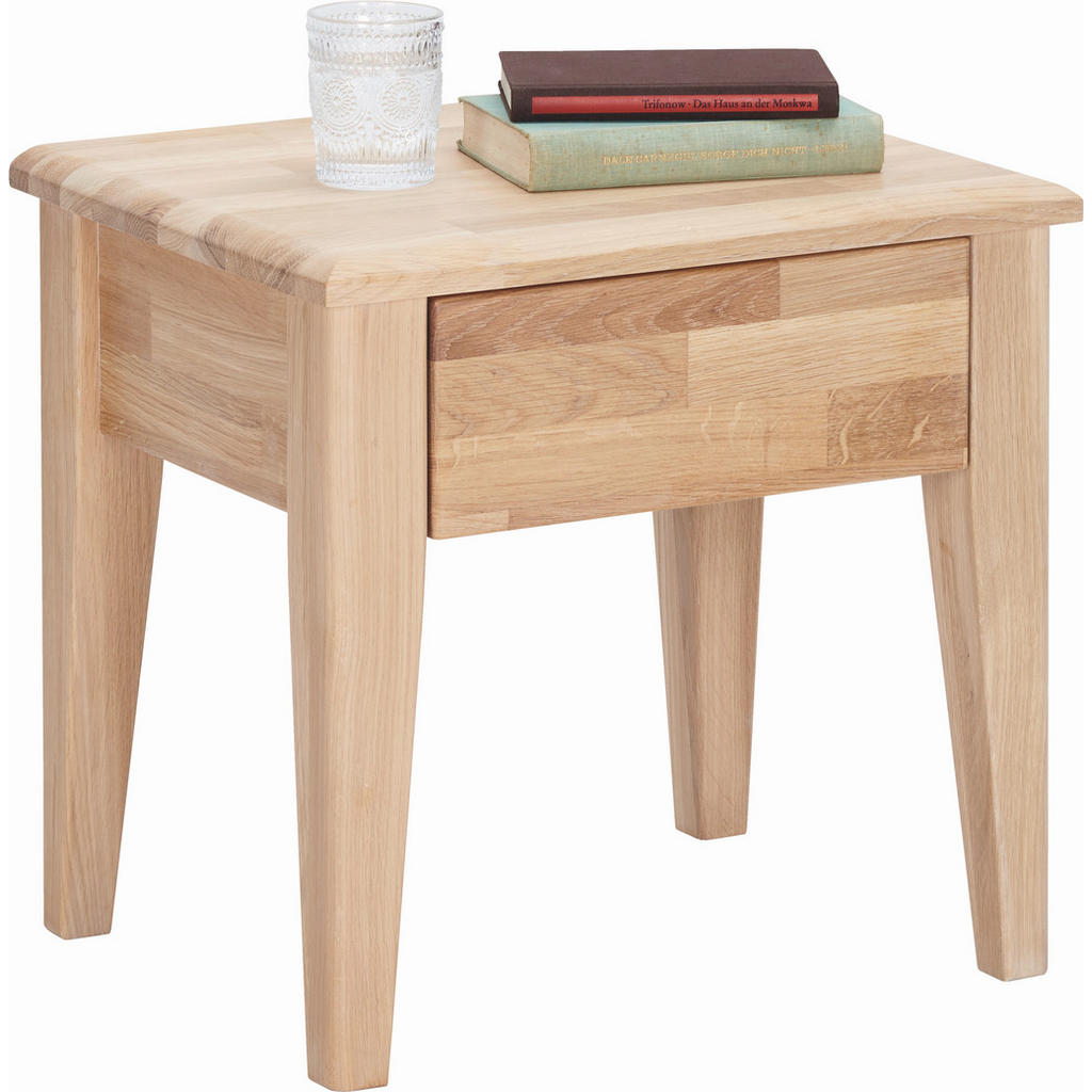Linea Natura NOČNÍ STOLEK, divoký dub, barvy dubu, 50/48/40 cm