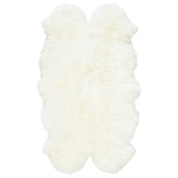 Linea Natura OVČÍ KOŽEŠINA, 110/180 cm, bílá