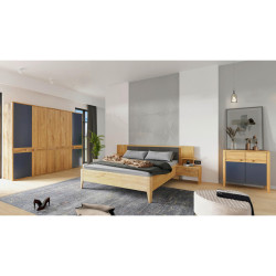 Linea Natura ŠATNÍ SKŘÍŇ, divoký dub, dub artisan, divoký dub, 256,8/225/58 cm