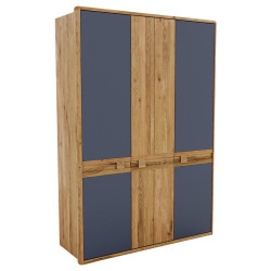 Linea Natura ŠATNÍ SKŘÍŇ, divoký dub, antracitová, dub artisan, divoký dub, 156,4/225/58 cm