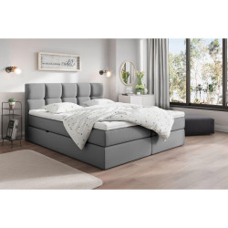 Livetastic AMERICKÁ POSTEL, 200/220 cm, tmavě šedá