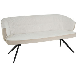 Livetastic ČALOUNĚNÁ LAVICE, topol, černá, béžová, cappuccino