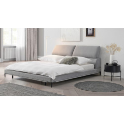 Livetastic ČALOUNĚNÁ POSTEL, 180/200 cm, šedá