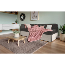 Livetastic ČALOUNĚNÁ POSTEL, 90/200 cm černá