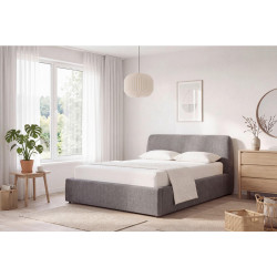Livetastic ČALOUNĚNÁ POSTEL, 140/200 cm, šedá