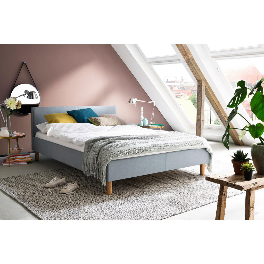 Livetastic ČALOUNĚNÁ POSTEL, 140/200 cm světle modrá