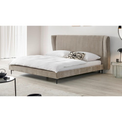 Livetastic ČALOUNĚNÁ POSTEL, 180/200 cm, béžová