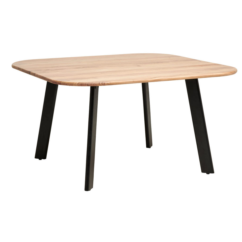 Livetastic JÍDELNÍ STŮL, akácie, černá, barvy akácie, 140/140/76 cm