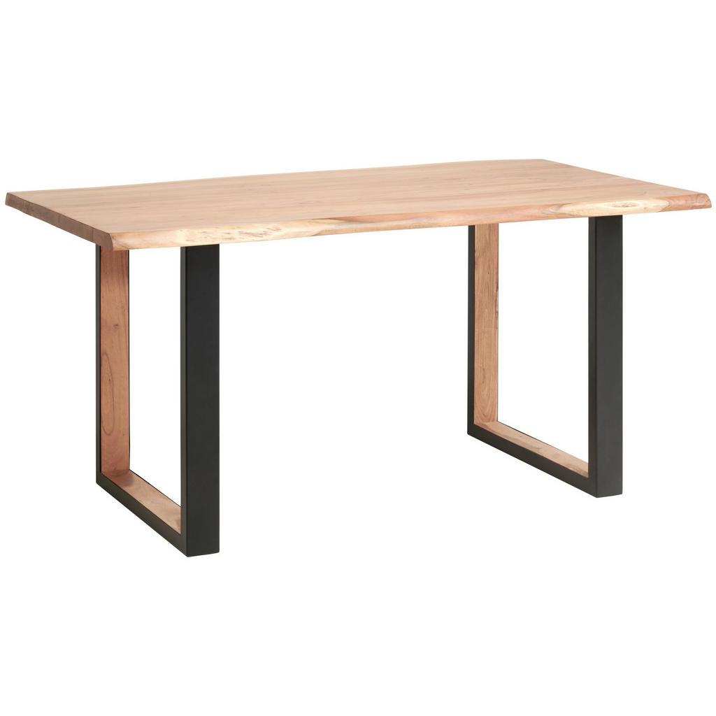 Livetastic JÍDELNÍ STŮL, akácie, černá, barvy akácie, 140/76/80 cm