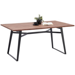Livetastic JÍDELNÍ STŮL, akácie, černá, barvy akácie, 160/90/77 cm