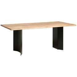 Livetastic JÍDELNÍ STŮL, akácie, černá, barvy akácie, 200/76/100 cm