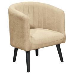 Livetastic KOKTEJLOVÉ KŘESLO, textil, pískové barvy