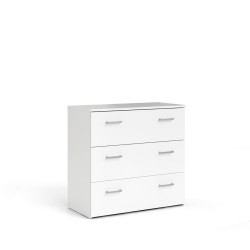 Livetastic KOMODA, bílá, 74,1/69,9/36 cm